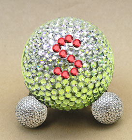 swarovsky crystal pet urn in crystal
