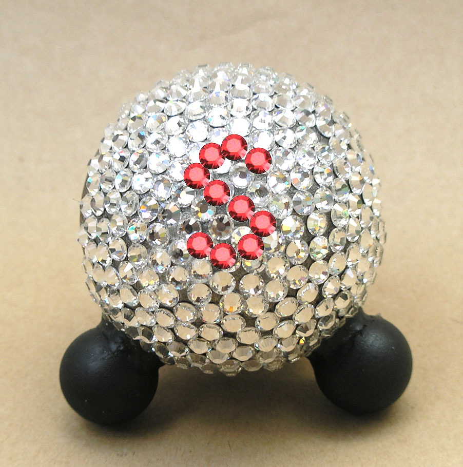swarovsky crystal pet urn in crystal