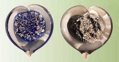 Keepsake Glass Heart Urns
