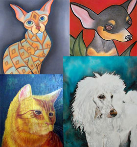 pet memorial portrait