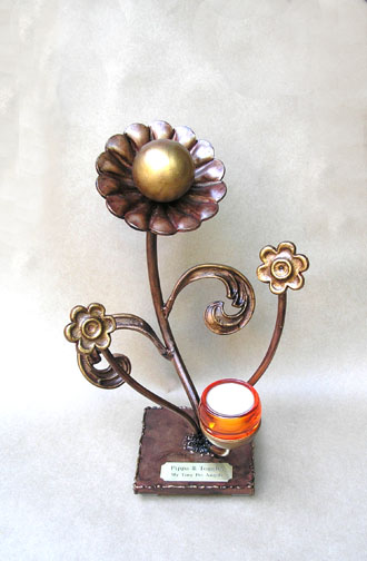 flower pet urn