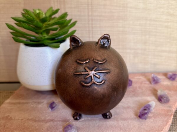 Readymade Botero Inspired Cat Urn