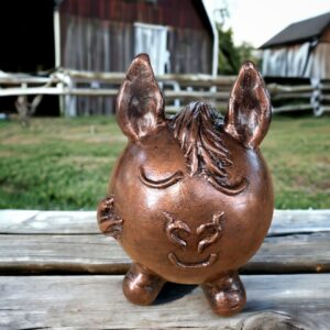 Cremation urn for partial ashes for a horse.